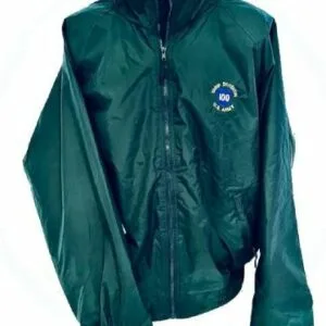 Hunter Green Fleece Lined Poplin Jacket